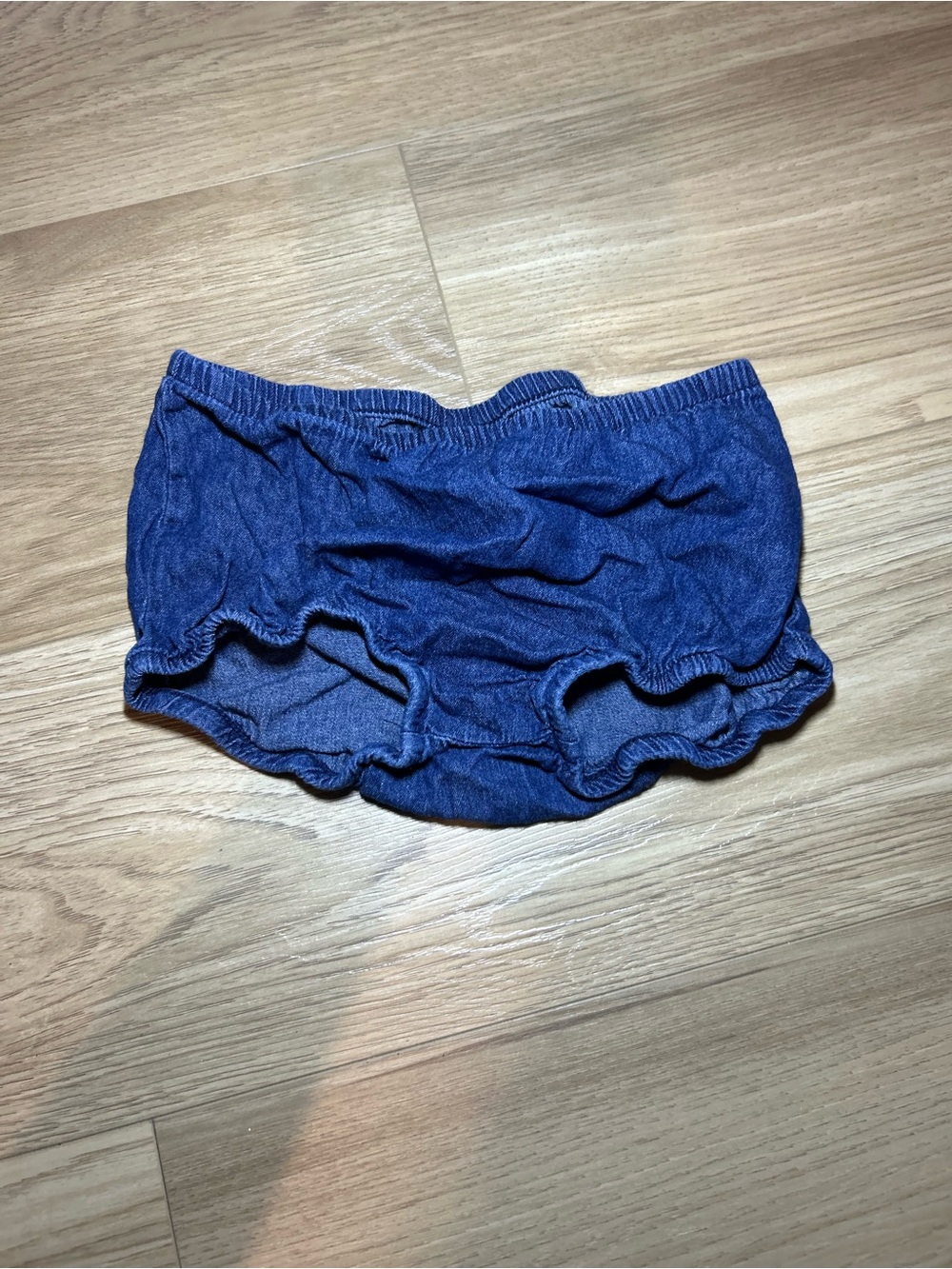 Source Unknown Navy Blue Ruffle Baby Shorts